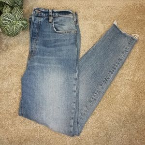 We the free high waisted cropped ankle jeans